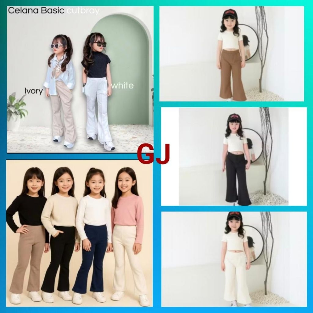 Celana Anak Flarepants Cutbray Scuba Celana panjang anak cutbry scuba