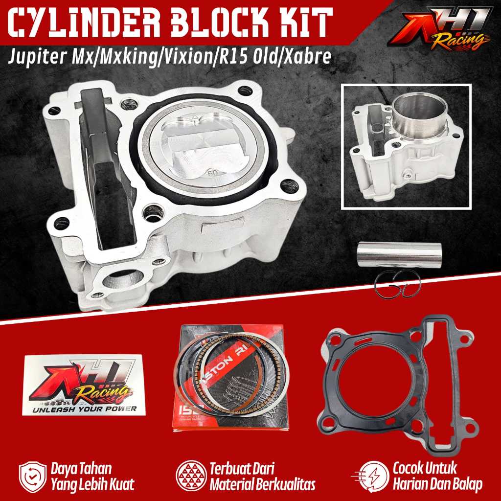Boring block blok seher jupiter mxking mx old mx new vixion old vixion new r15 old v2 bore up 60 62 