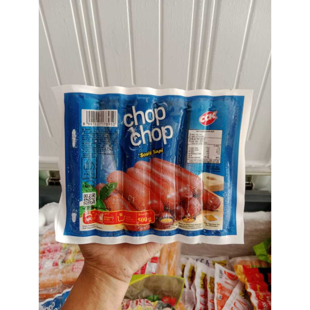 Chop - Chop Sosis Sapi Bakar jumbo isi 6 - Berat 500 Gr