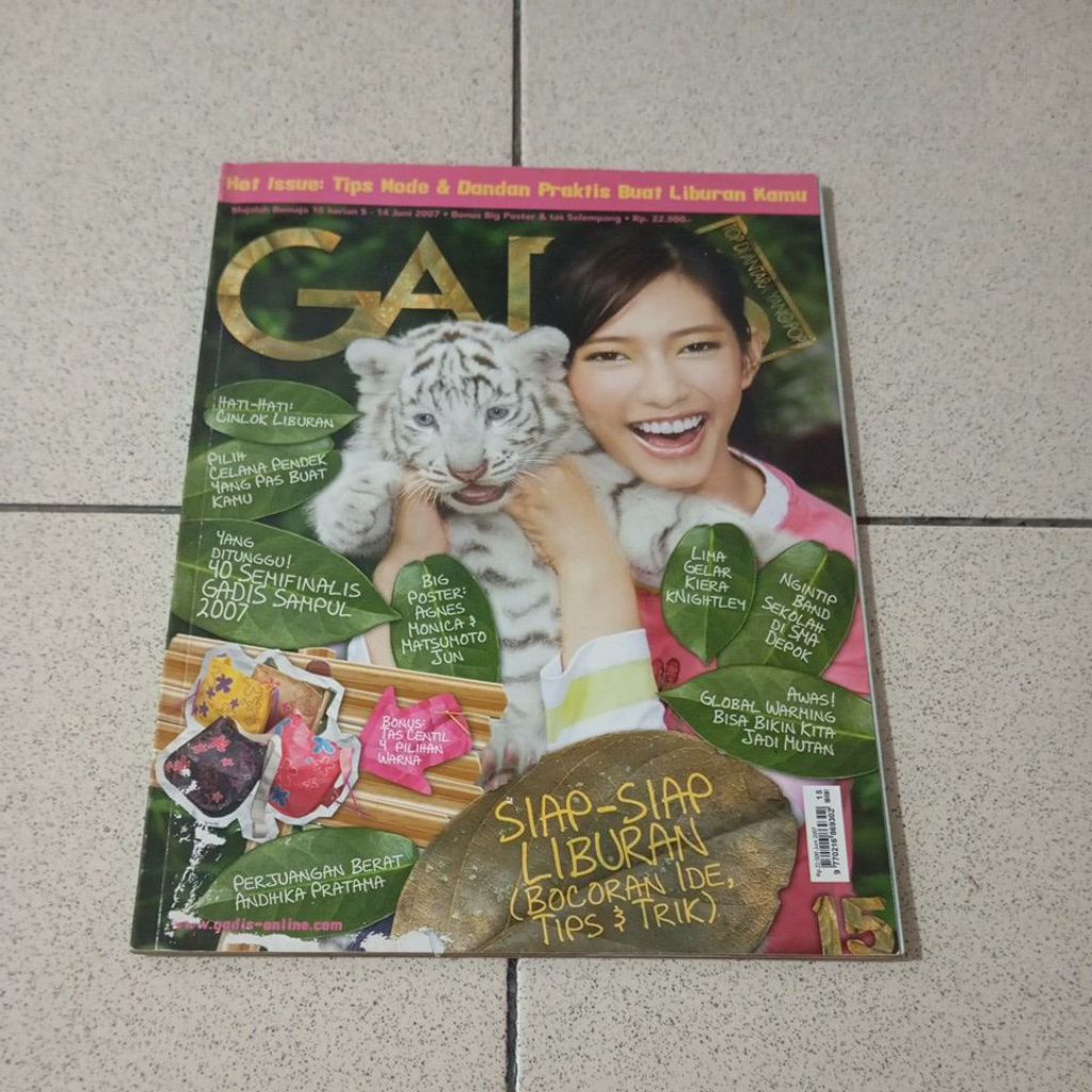 Majalah GADIS No. 15/2007. 40 SEMIFINALIS GADIS SAMPUL 2007, (Lengkap foto)