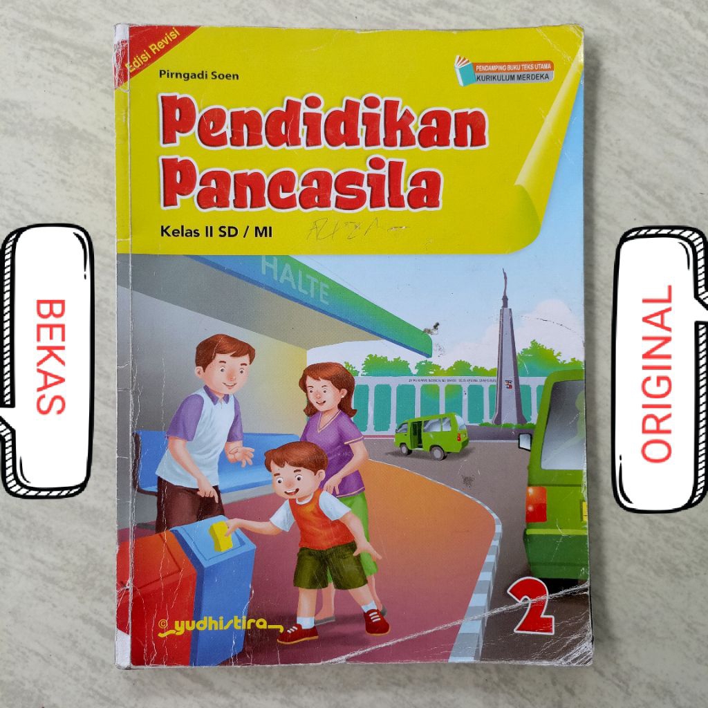( BUKU BEKAS ) ( ORIGINAL ) PPKN PKN Pendidikan Pancasila kelas 2 II SD MI Penerbit Yudhistira Yudis
