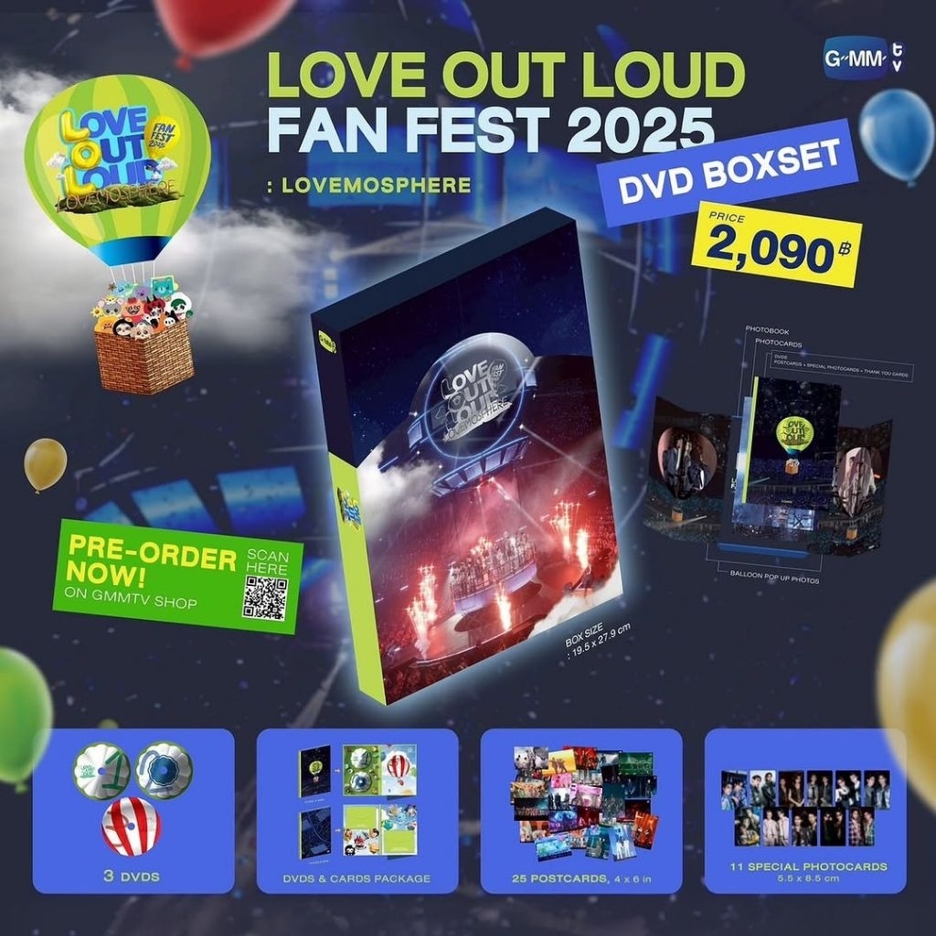 [READY] DVD BOXSET LOVE OUT LOUD FAN FEST 2025 THE LOVE PIRATES || SHARING PHOTOBOOK POSTCARD PHOTOC