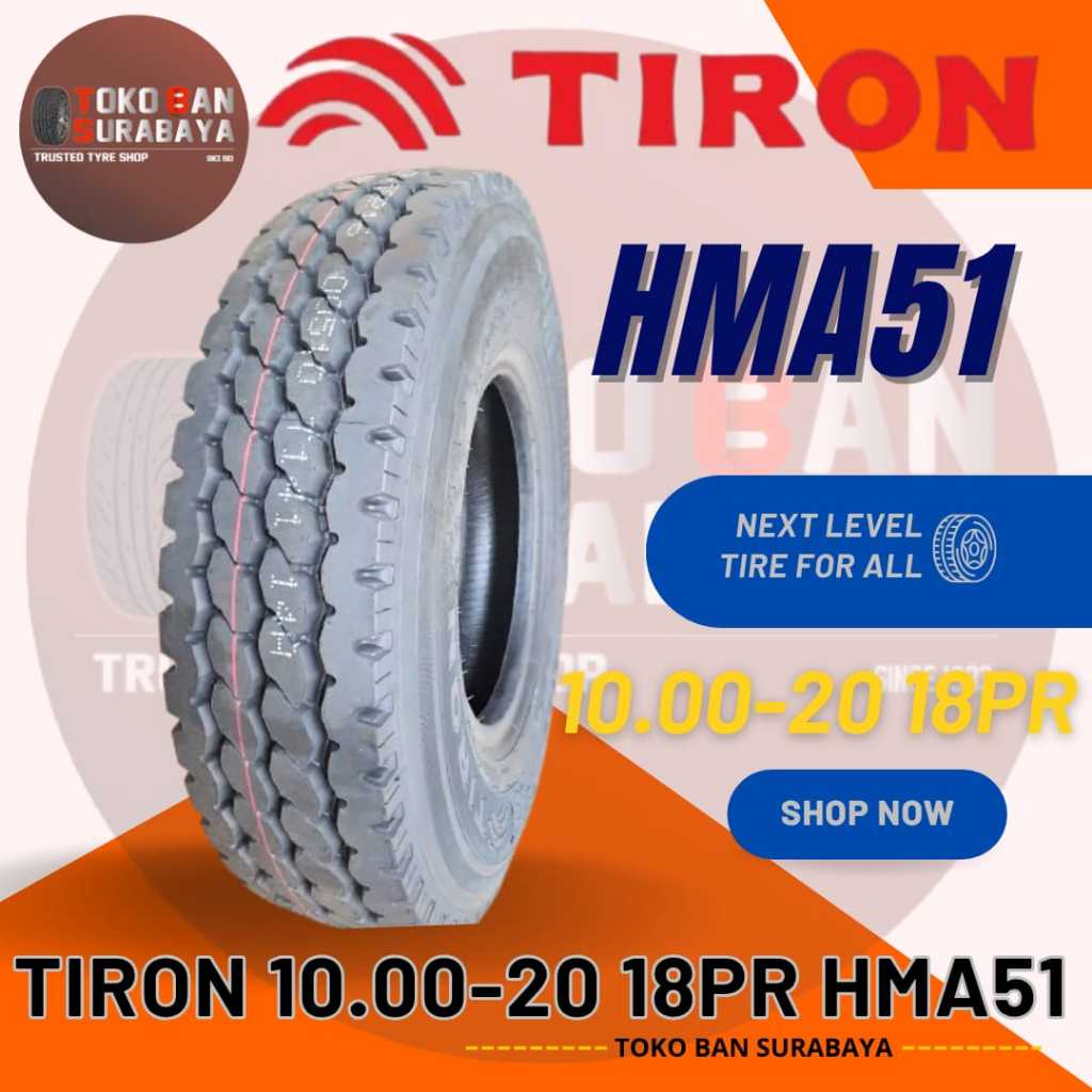 TIRON 10.00-20 18PR HMA51 1000-20 1000/20 1000R20 1000 10.00 R20 R 20 18 PR HMA 51
