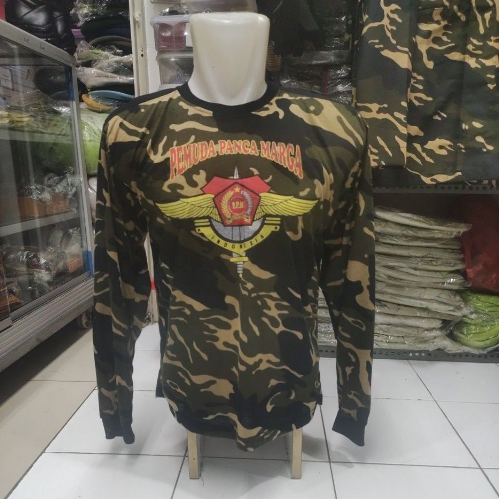 kaos panjang loreng ppm pemuda panca marga