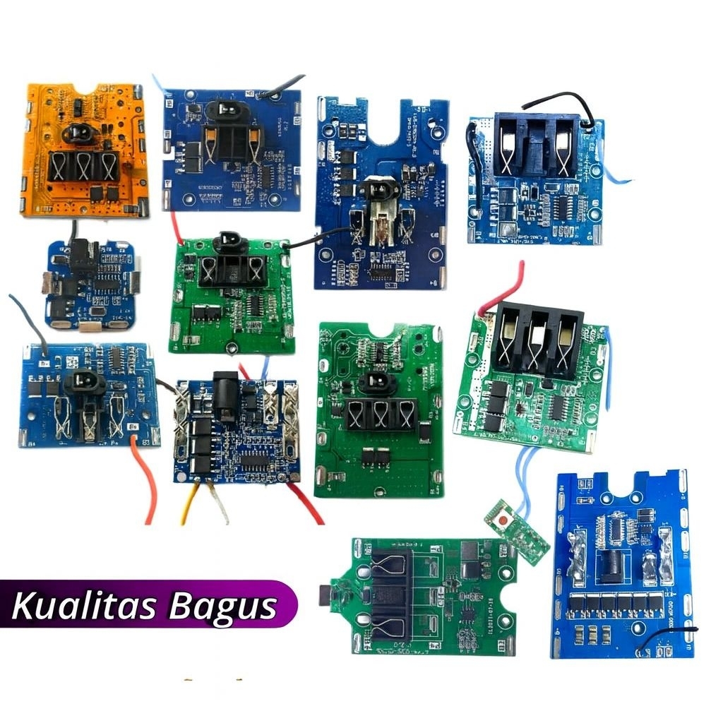 Modul Bms pcb 4s 5s 10s 15s sparepart baterai bor impact gerinda 18v 20v 21v 36v 48v volt cordless l