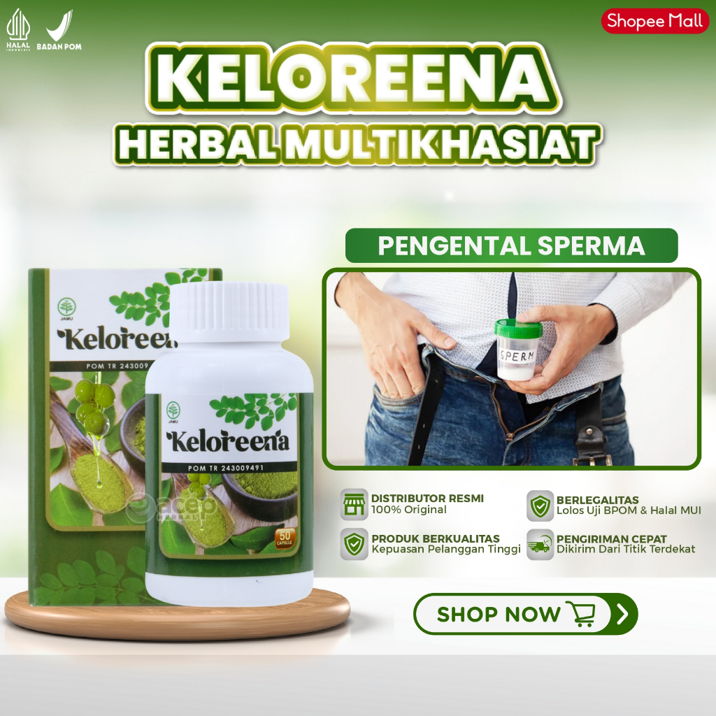 Keloreena Ekstrak Daun Kelor Pengental Sperma Penyubur Sperma Atasi Sperma Kosong Sperma Encer