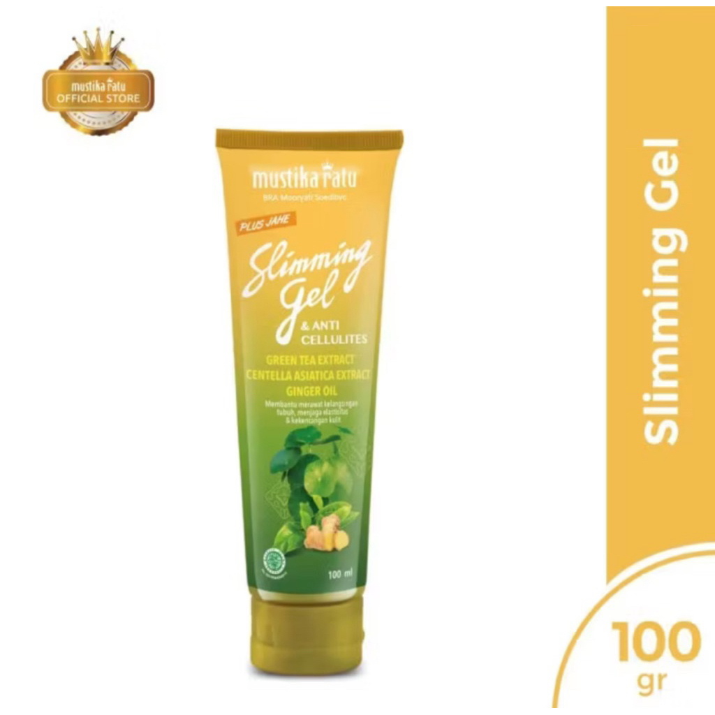 MUSTIKA RATU SLIMMING GEL & ANTI CELLULITES GREEN TEA EXTRACT PLUS JAHE 100 ML