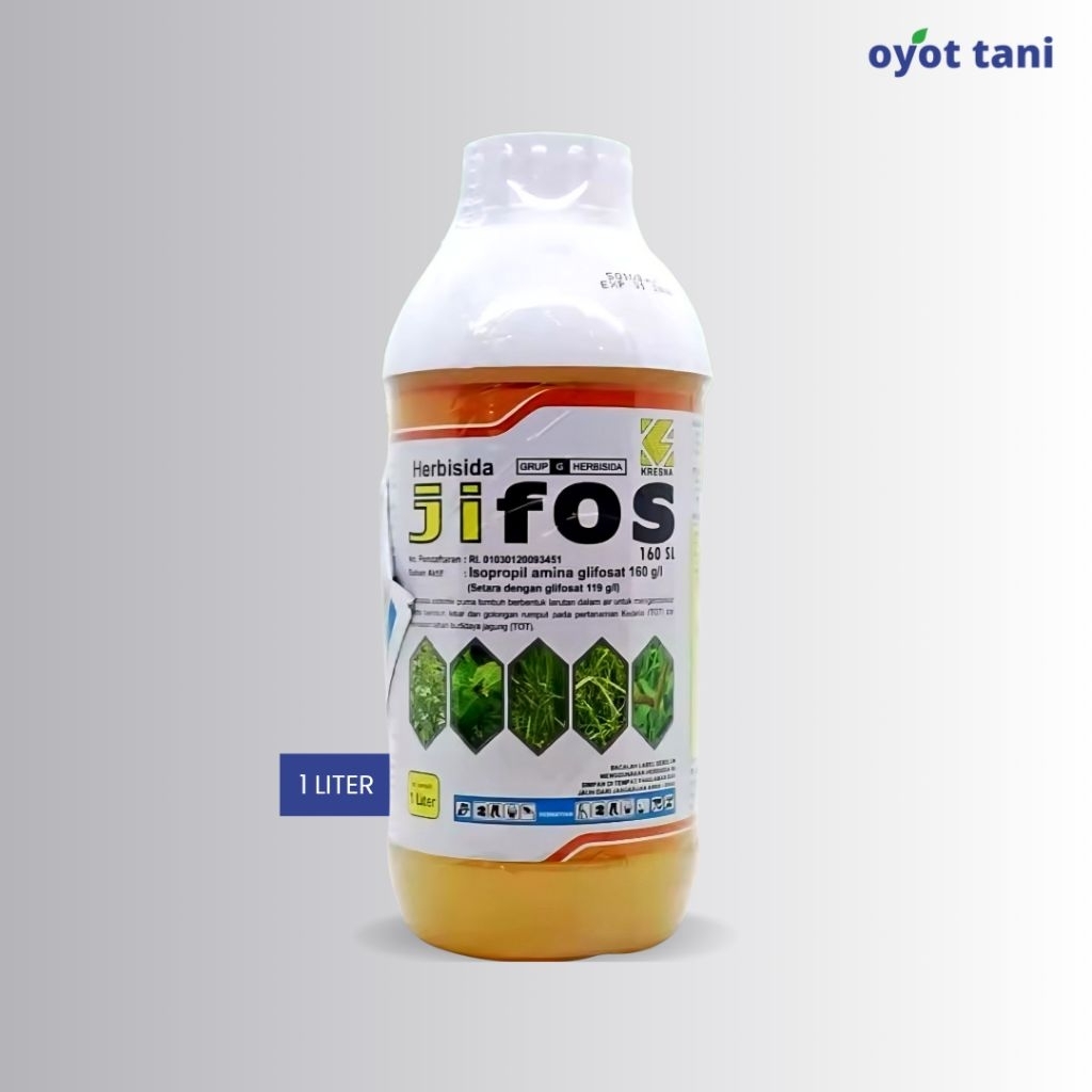 Jifos 160SL 1 liter (Original) | Herbisida Sistemik Purna Tumbuh Bahan Aktif Isopropil Amina 160 g/L