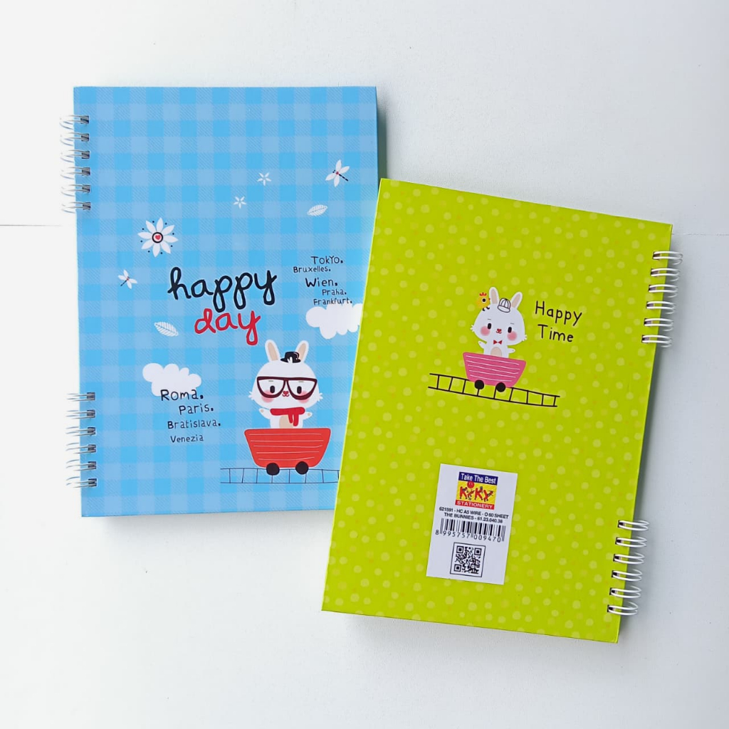NOTEBOOK A5 HC KIKY / BUKU CATATAN HARIAN KIKY HARD COVER KARAKTER LUCU