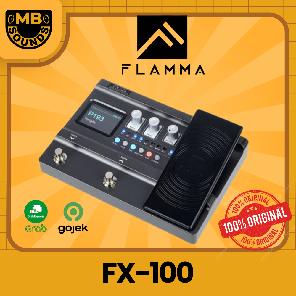 FLAMMA FX100 / FX 100 / FX-100 PORTABLE MULTI EFFECTS EFEK PEDAL ORIGINAL