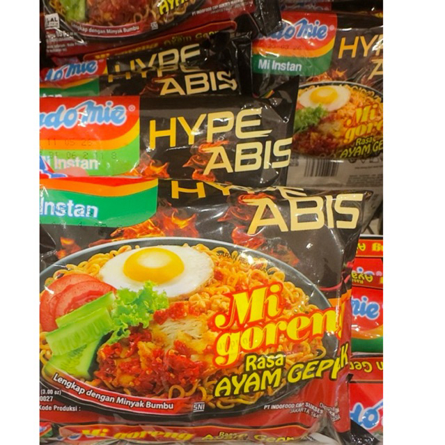 INDOMIE RASA AYAM GEPREK/INDOMIE MIE GORENG RASA AYAM GEPREK/MIR GORENG AYAM GEPREK
