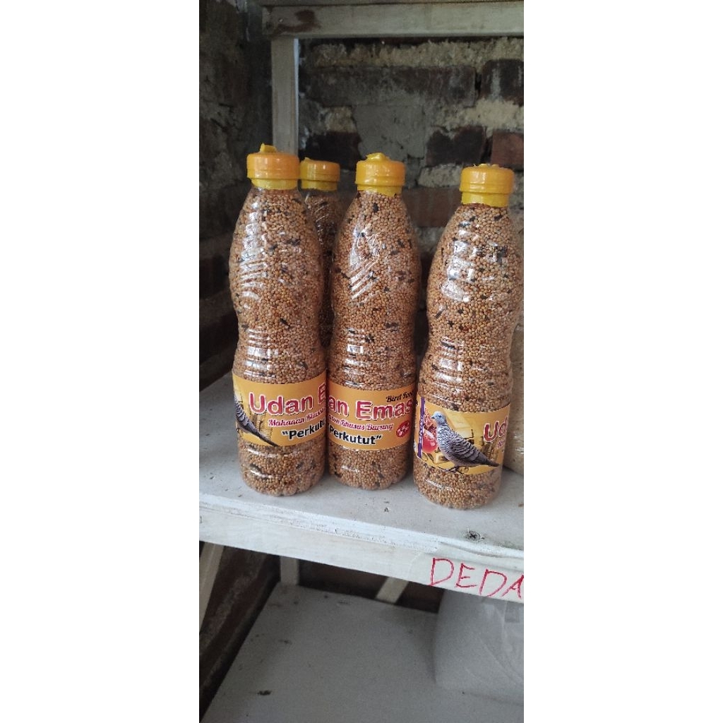 pakan perkutut botol(udan mas) pakan botol perkutut pakan perkutut