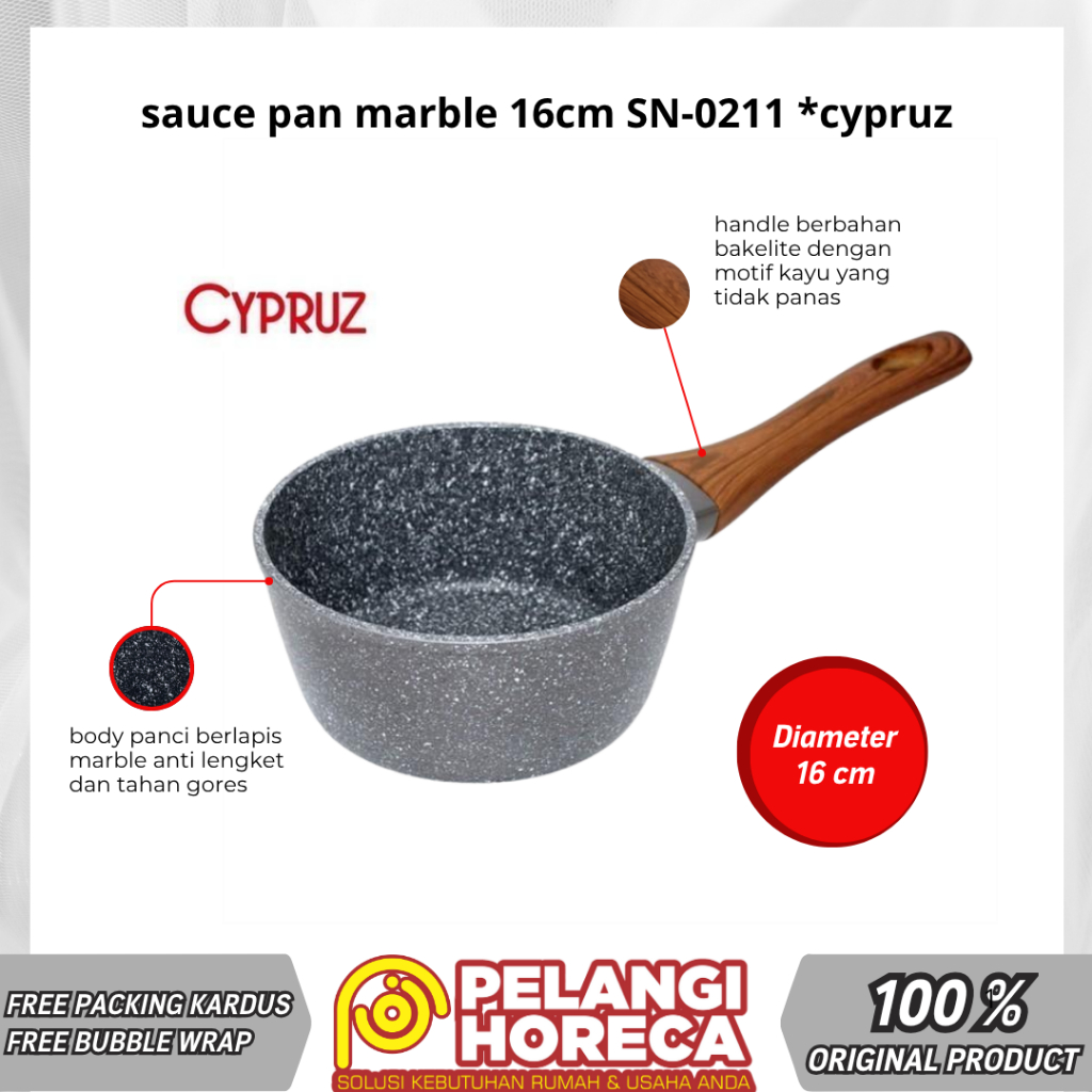 Sauce Pan Marble 16cm Cyprus | Sauce Pan CYPRUS | Sauce Pan | Panci Sauce Pan