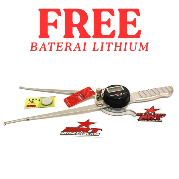 12.7 - 216 MM DIGITAL CALIPER BRT Kaliper Inch Jangka Bubut Stelan Setelan Dalam Ukur Diameter Porti