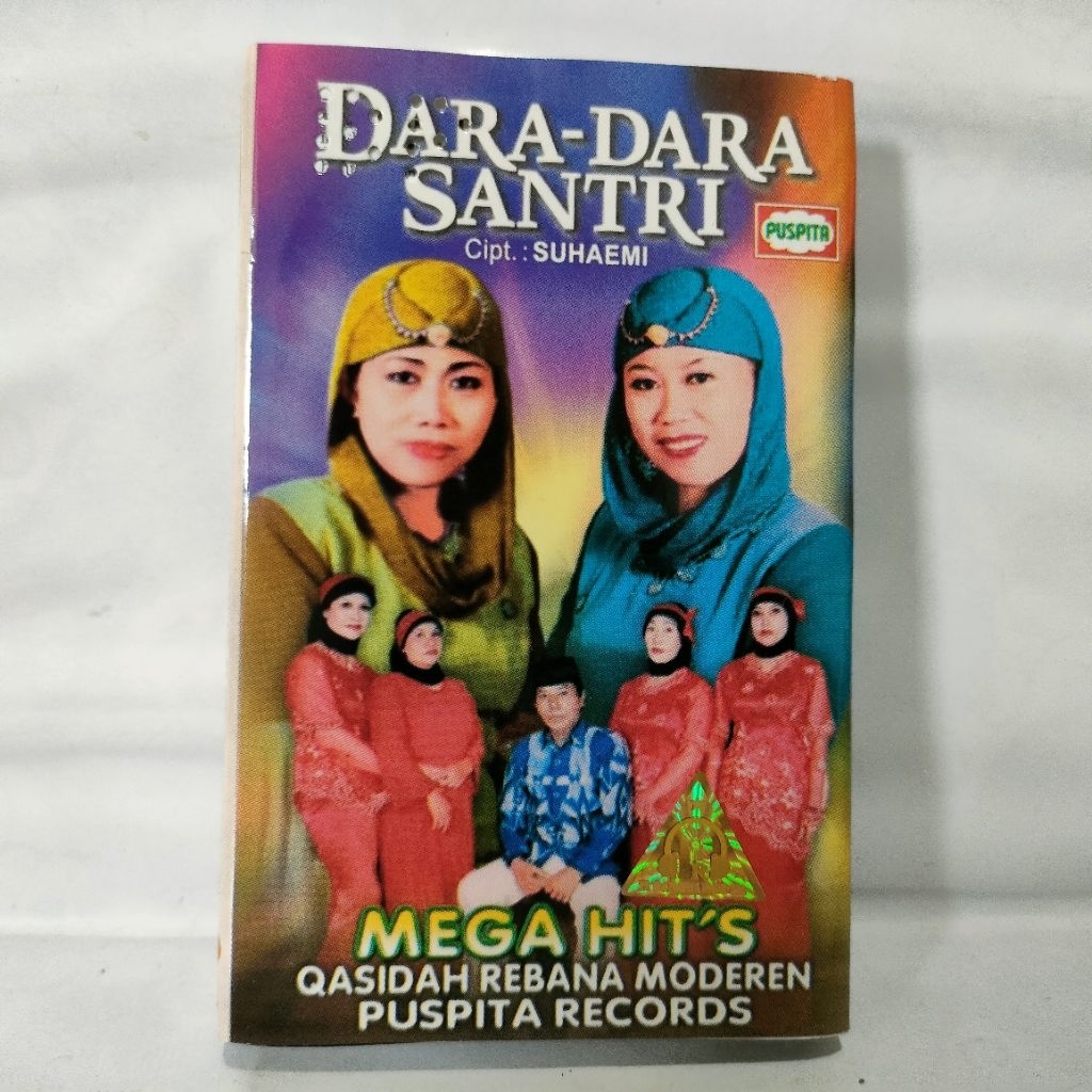 Kaset Pita Mega Hits Qosidah Rebana moderen Puspita Group Dara-dara Santri