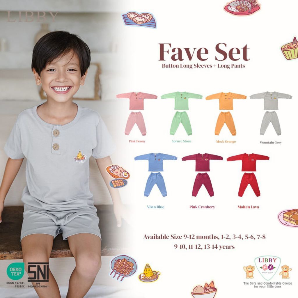 SETELAN LIBBY BABY  FAVE SET SABLON 1 PCS