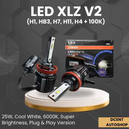 Lampu LED Mobil - Osram LED XLZ V2 (H1, HB3, H7, H4 + 100K) - 25W - Headlamp Lampu Mobil - Bohlam Mo