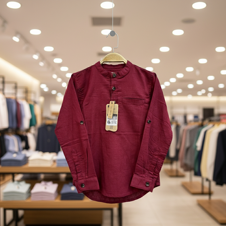 Baju koko lengan panjang baju muslim polos - Baju koko panjang agera junior-Baju koko panjang ramsey