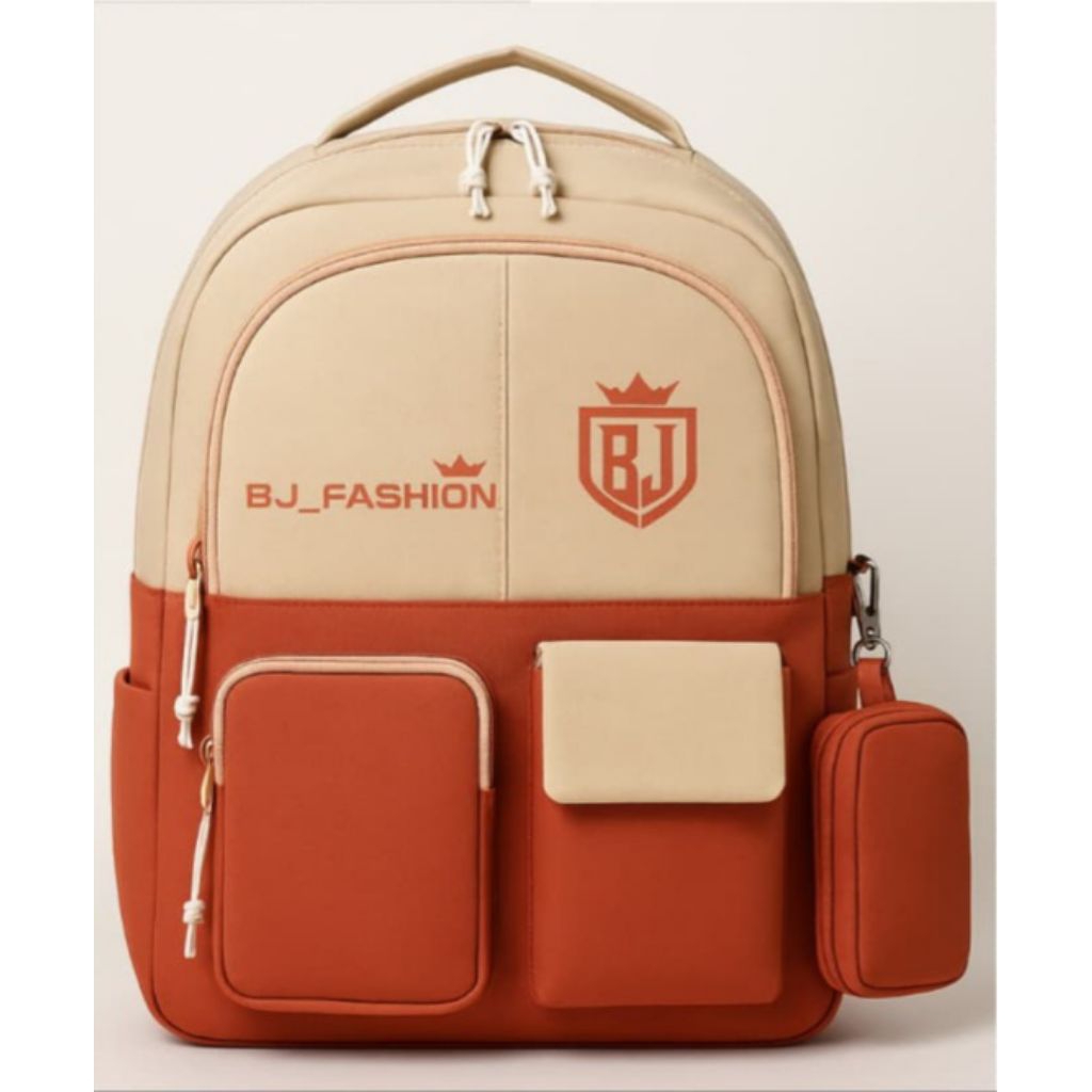 Tas Ransel Sekolah - Backpack Wanita Punggung Polos Tas Sekolah Traveling Dewasa Anak Remaja Tas Gen