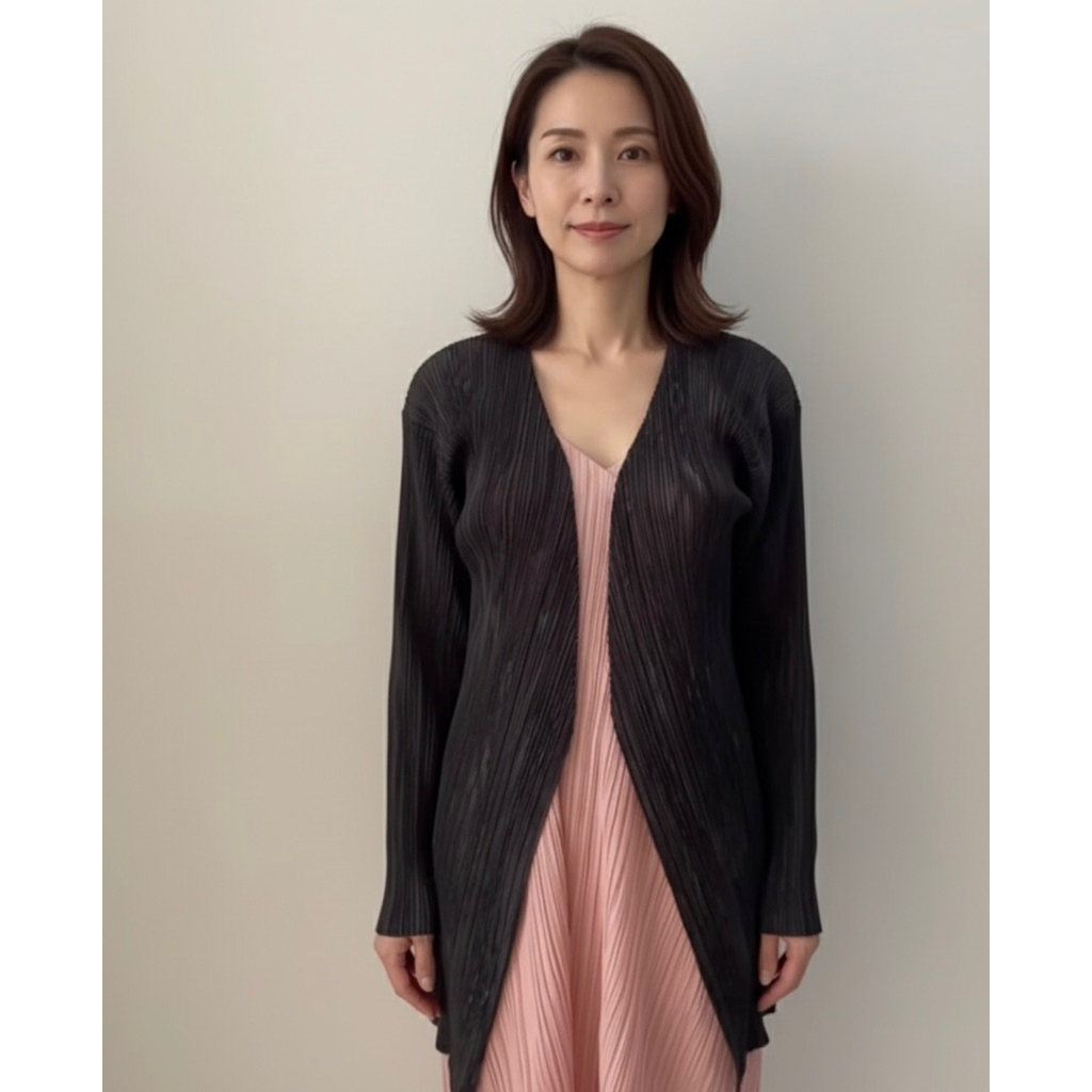 Issey Miyake Pleats Please Cardigan