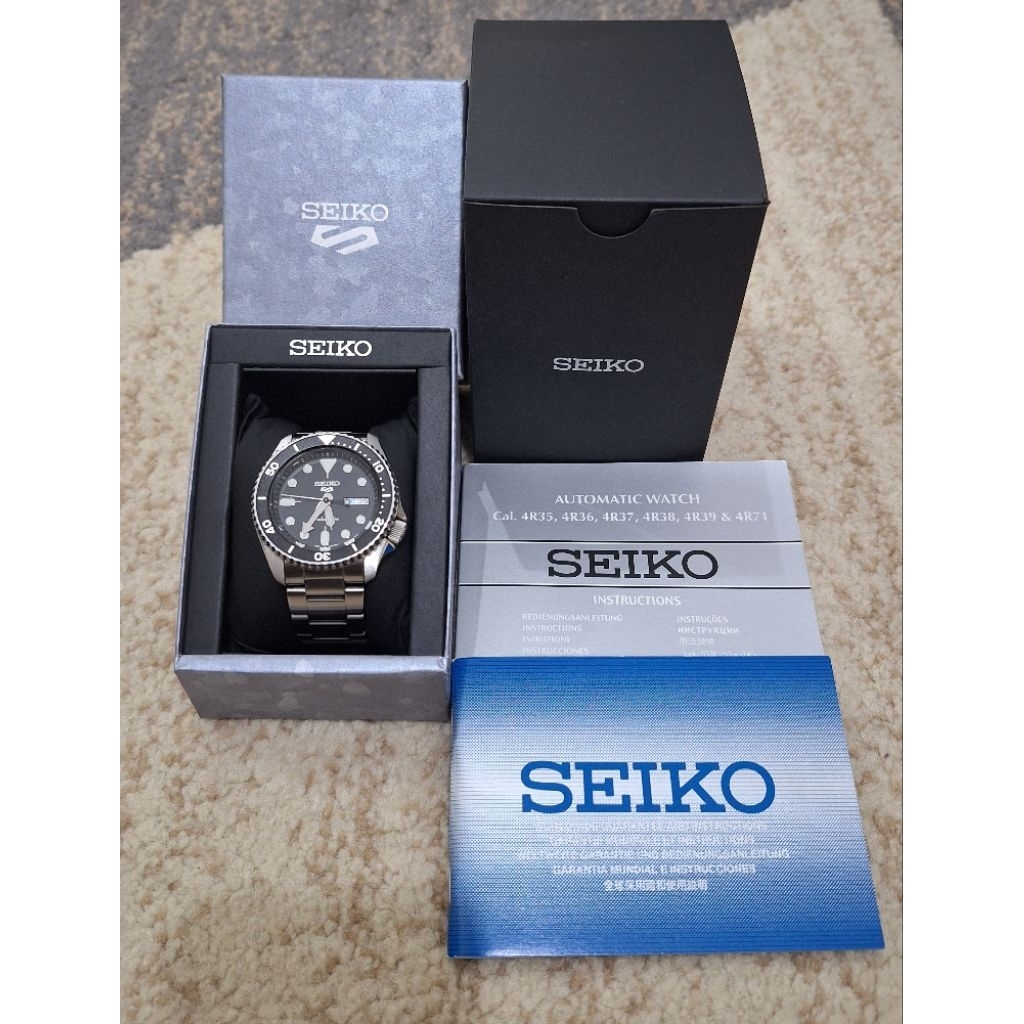 SEIKO 5 SPORT SRPD55K1 AUTOMATIC - (Preloved) - Full Set, Kondisi Mulus, Original Seiko