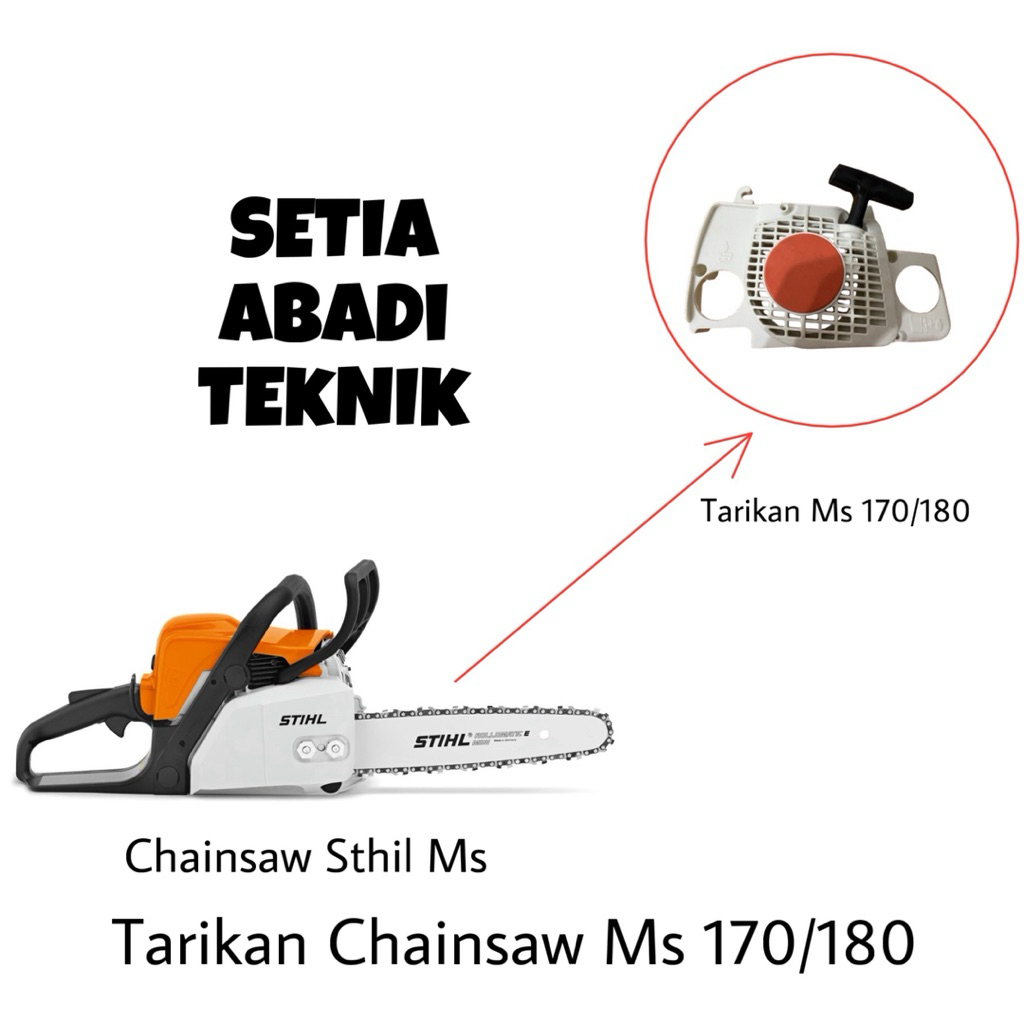 Tarikan Chainsaw Ms 170/Ms 180/Tarikan Senso Ms 170/Ms 180/Recoil Stater Assy Chainsaw Ms 170/180/Re