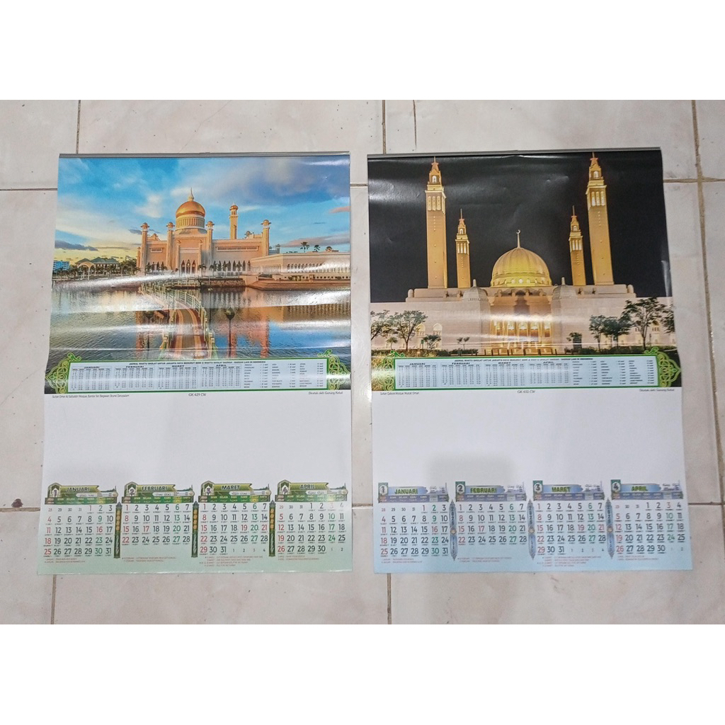 Kalender 2026 / Kalender 12 Bulan / Kalender 3lembar / Kalender 4lembar