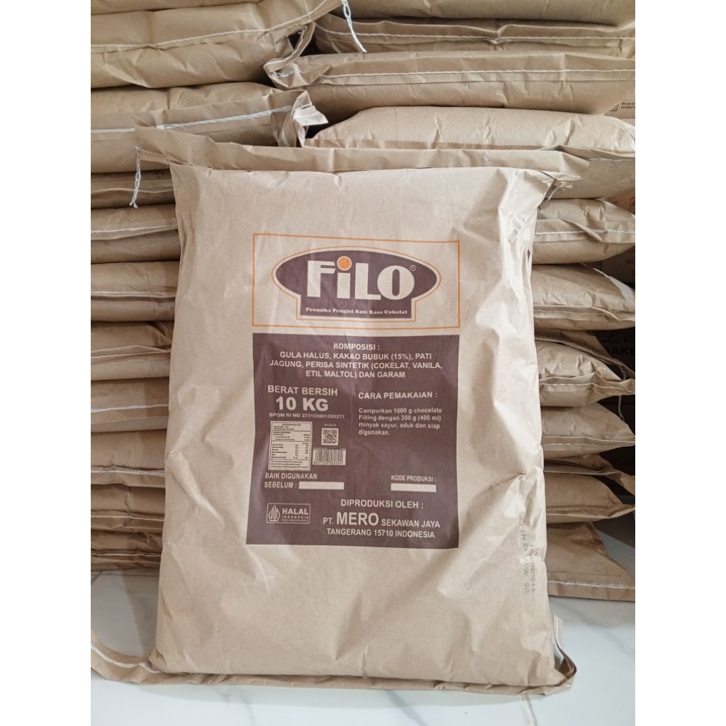 Coklat bubuk manis FILO 10kg  / Premiks pengisi roti rasa coklat