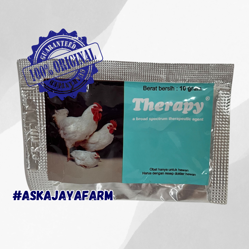 Therapy 10gr Obat Pullorum Kolera Ngorok Ayam / Obat Ngorok Ayam