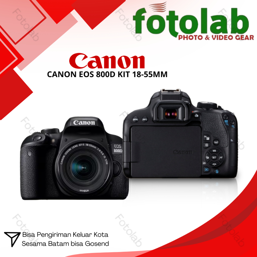 Canon Eos 800D Kit 18-55mm - Kamera Canon Eos 800D 18-55mm