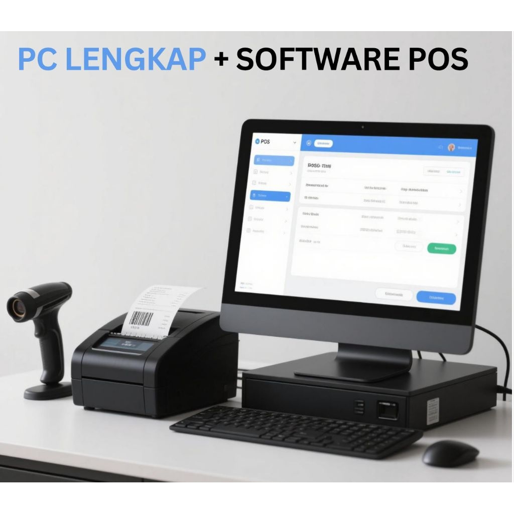komputer kasir full set  program toko