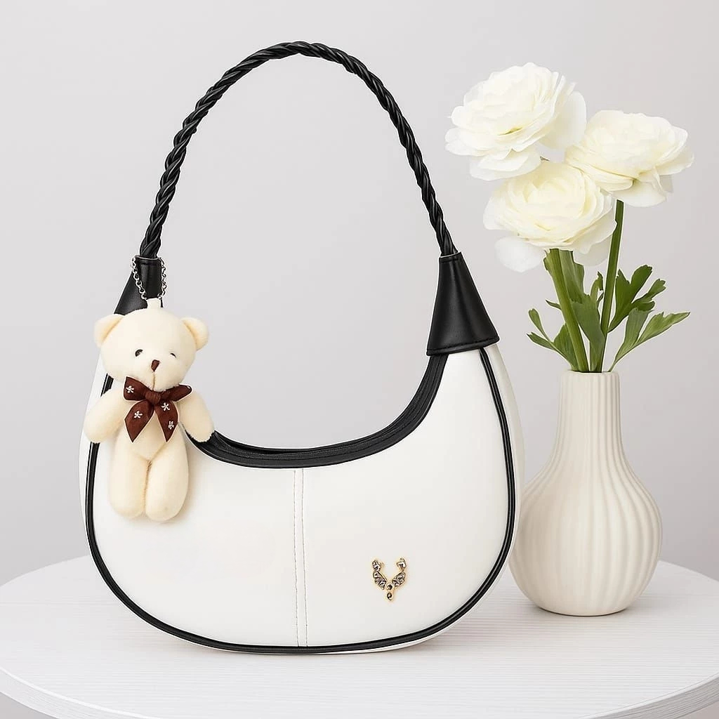 Tas Selempang Wanita Nadine Terbaru Free Gantungan | Tas Bahu Tali Kepang | Slingbag | Soulderbag | 