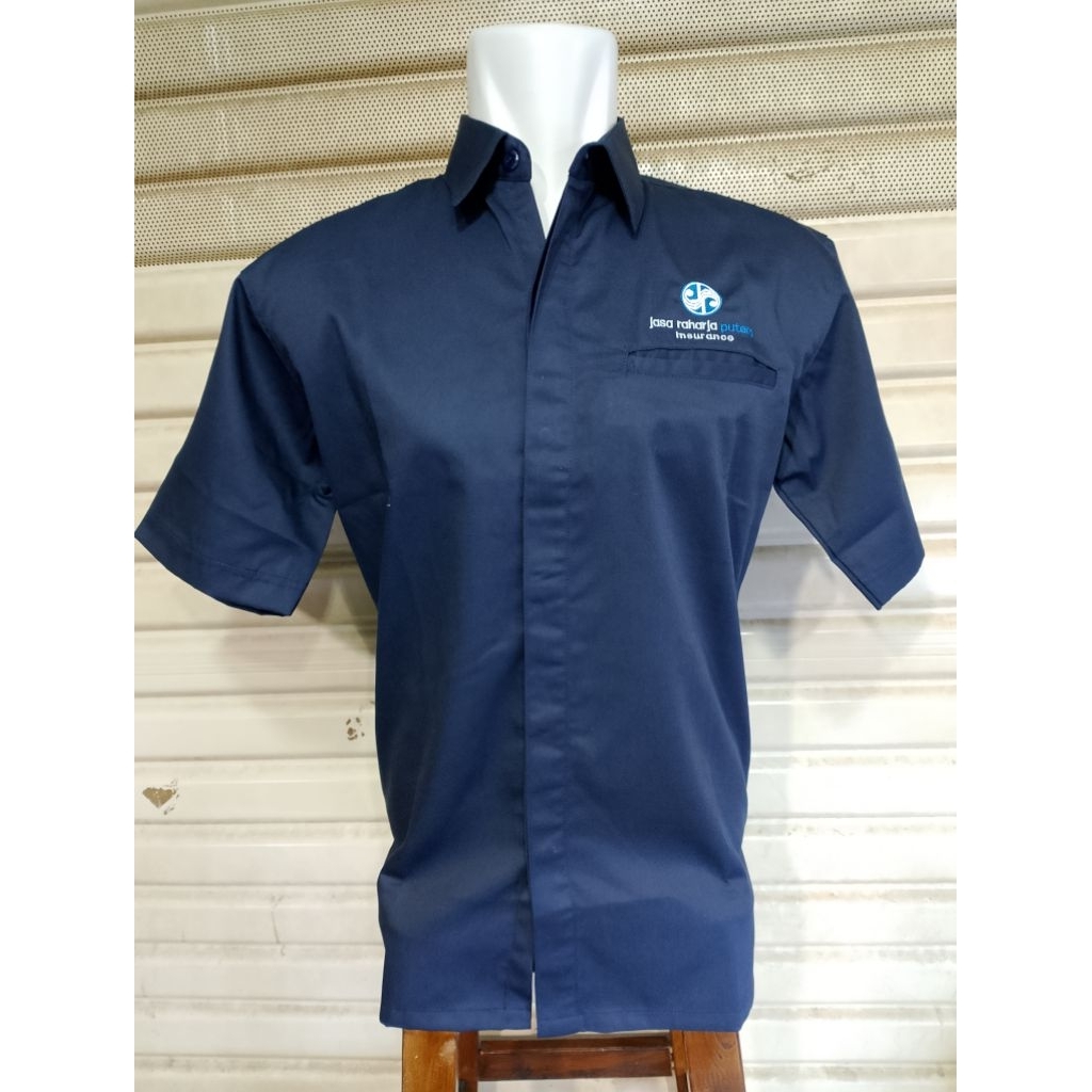 Kemeja Jasa Raharja Seragam Jasa Raharja Nevy Pendek