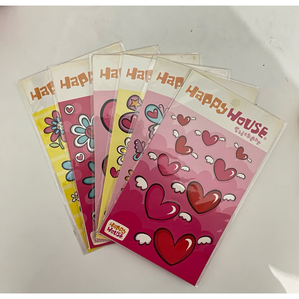 happy house sticker jadul