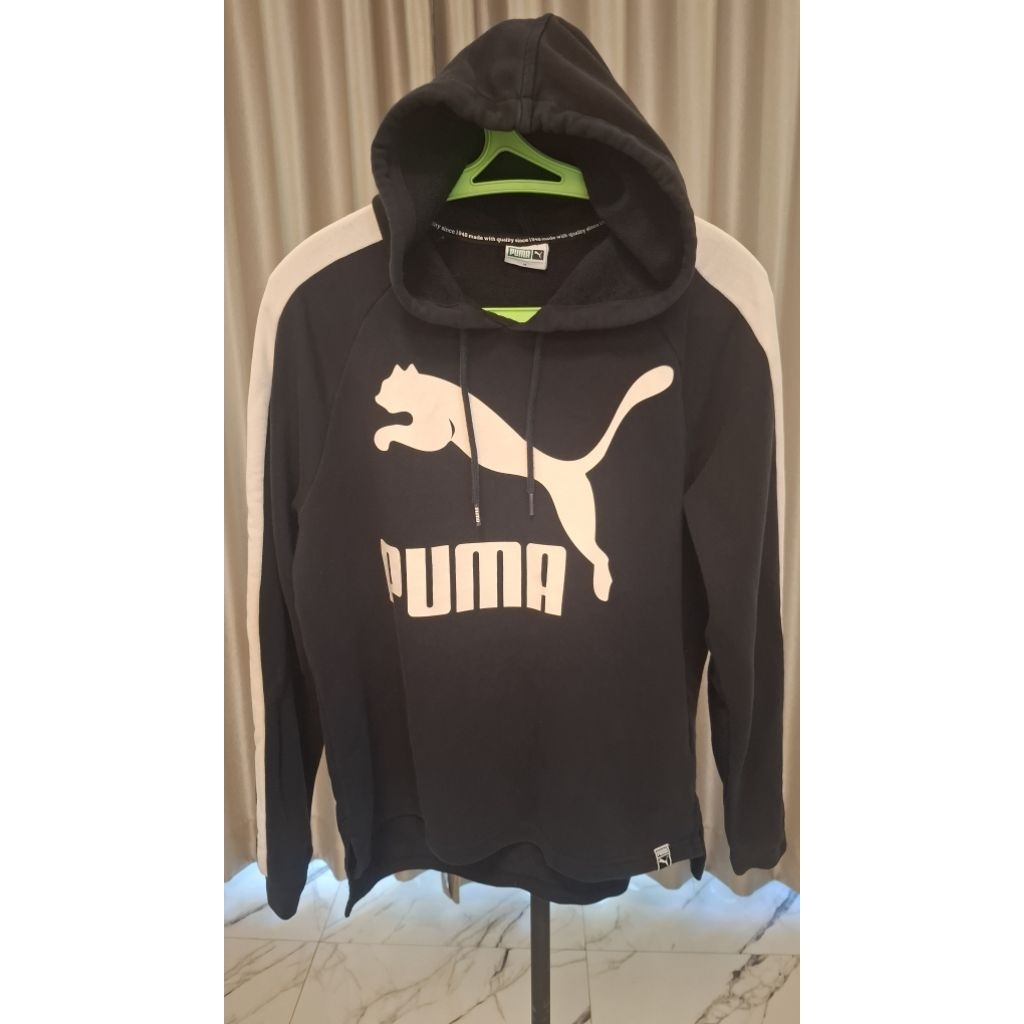 Hoodie Puma Big Logo Original No minus, Size M Kondisi agak washing
