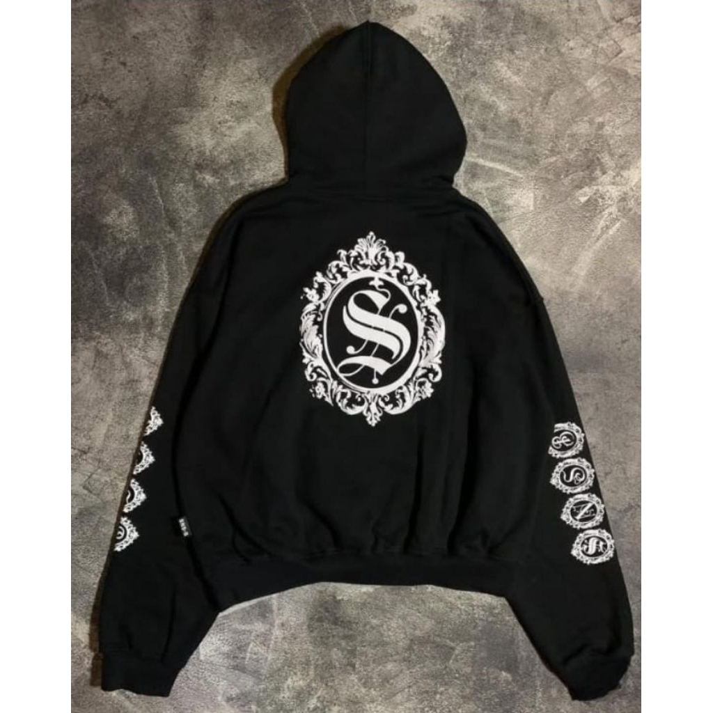 SWEATER HOODIE BOXY SNSB BILD OVERSIZE UNISEX PRIA WANITA COD