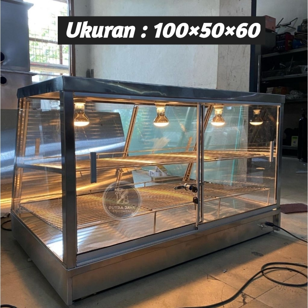 Food warmer display fried chicken Pemanas HEATER / showcase food display / display warmer fried chic
