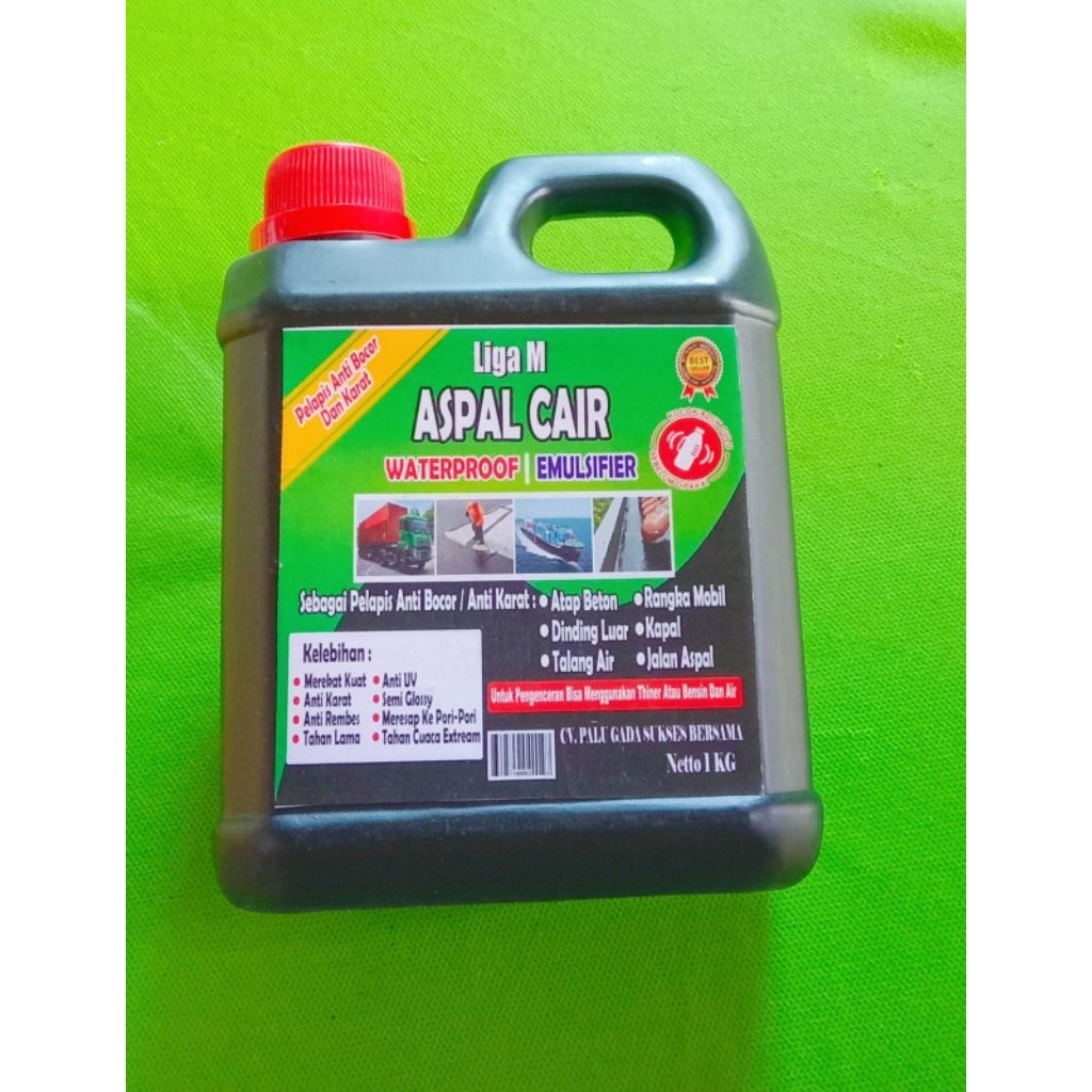1 KG LIGA M ASPAL CAIR ANTI BOCOR REMBES/CAT PELAPIS ANTI BOCOR/WATERPROOF ANTI BOCOR REMBES/CAT PEL