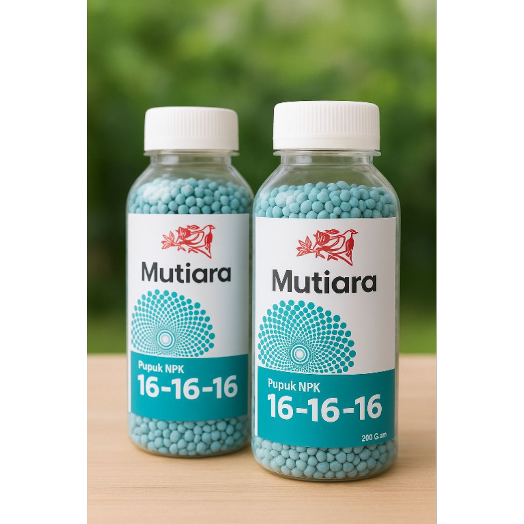 Pupuk Mutiara NPK 16-16-16 Serbaguna  Pupuk Tanaman Hias Sayuran dan Buah 200gr