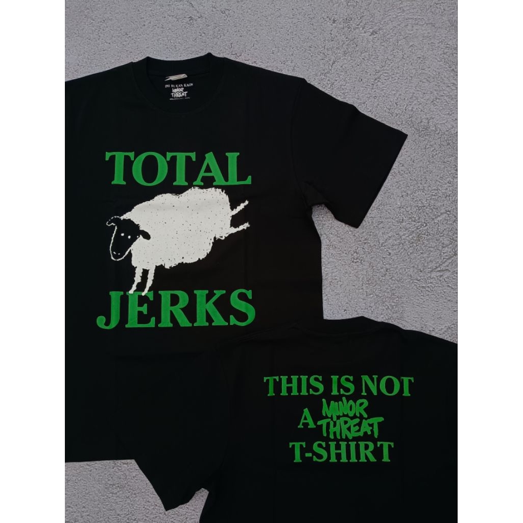 Tshirt total jerks black "THIS IS NOT MINOR A THREAT TSHIRT"