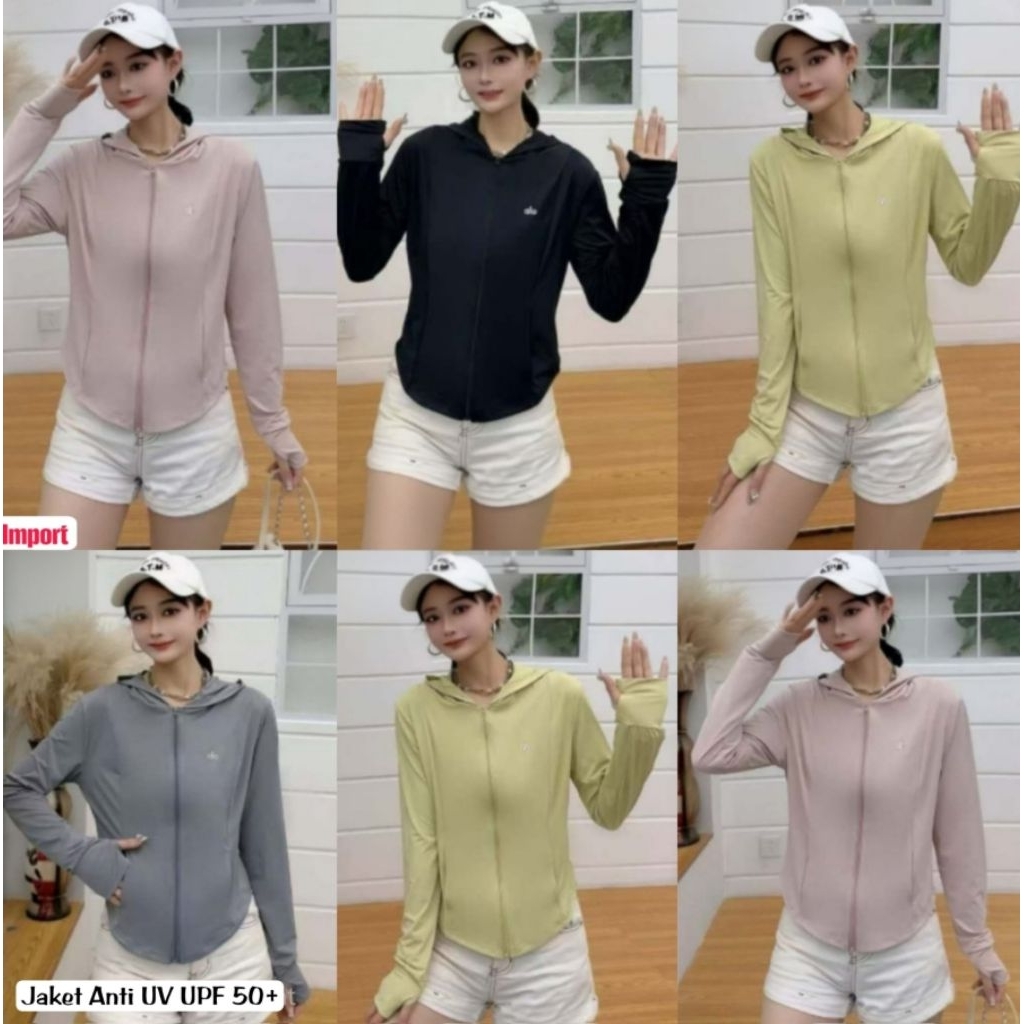 ‼️ TERBARU ¤ READY ‼️ SHELICIOUSROOM PREMIUM IMPORT ¤ FRISKA SPORTY LONG SLEEVE HOODIE ANTI UV JACKE