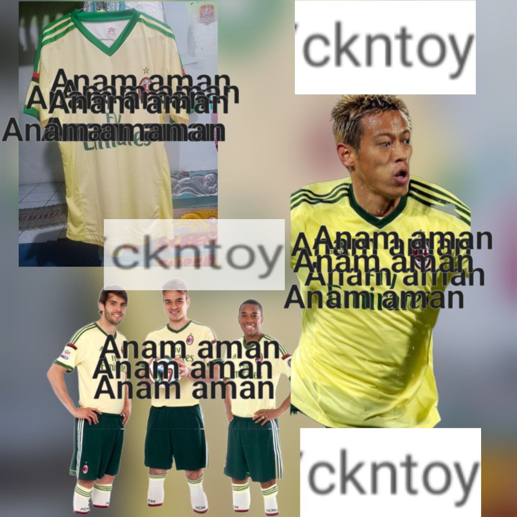 ukuran L AC Milan lokal jersey second. printing lokal tapi ada minusnya Nomor 10 sampai 9 intinya pr