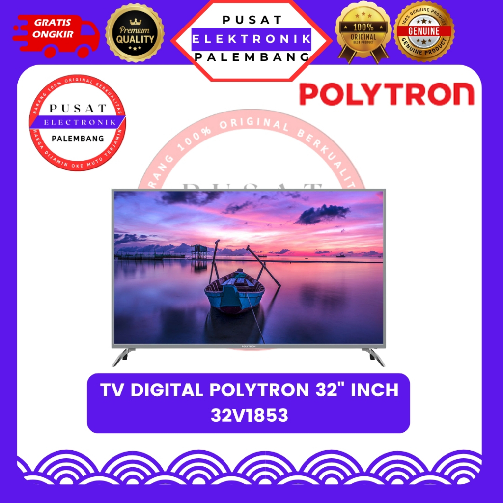 TV DIGITAL 32 INCH POLYTRON PLD32V1853 TV DIGITAL 32" PALEMBANG