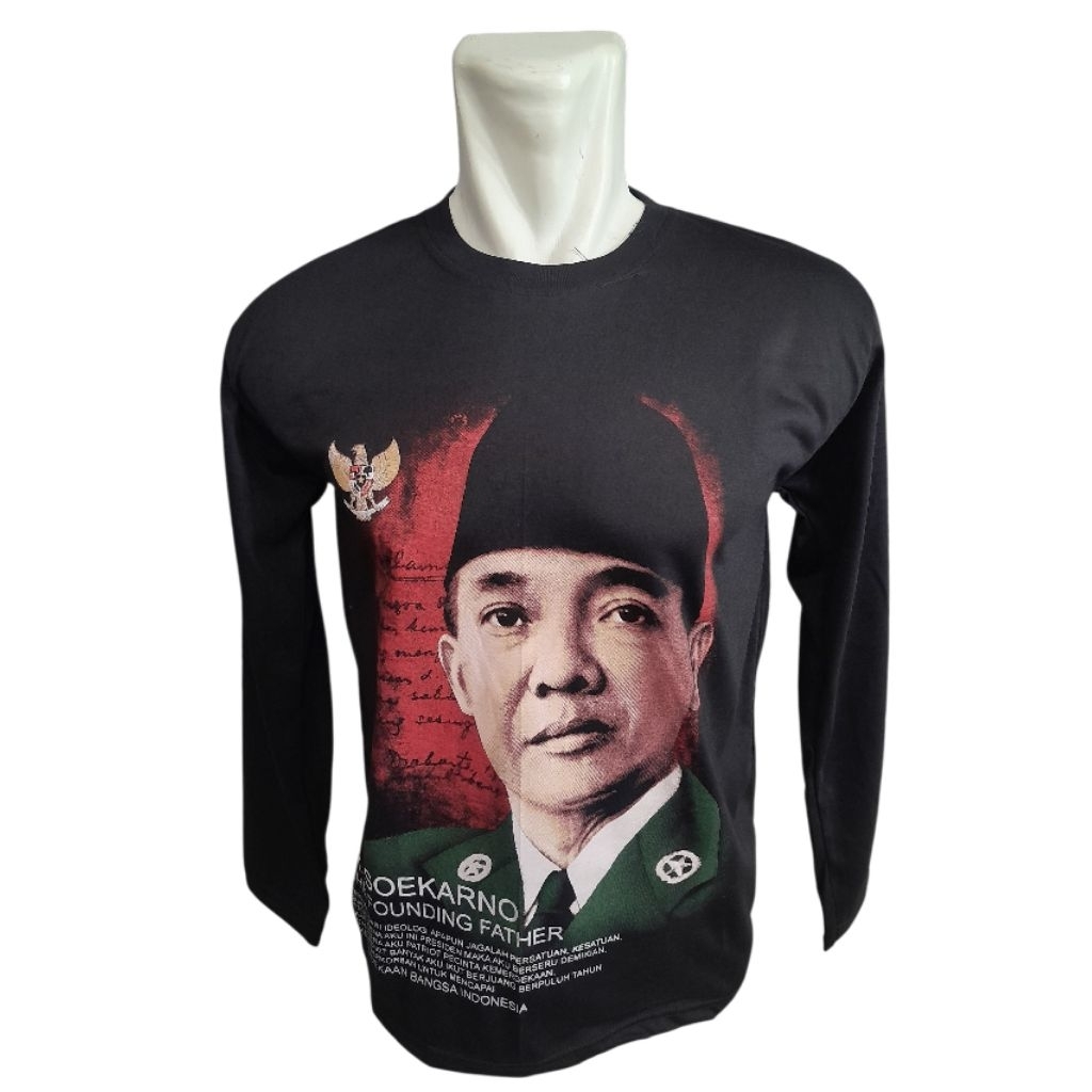 Kaos Panjang Soekarno Founding Father Original