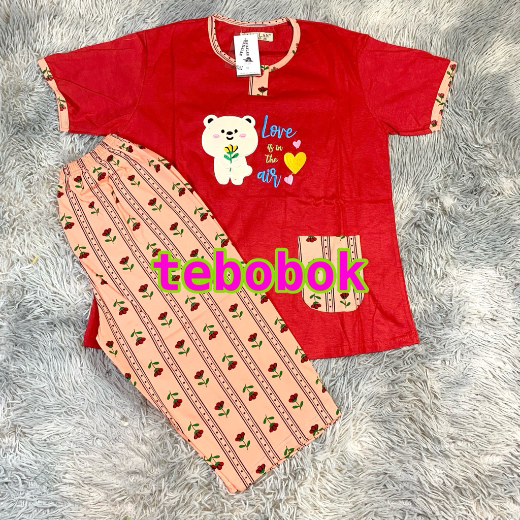 Tebobok - 3/4 Daililan Standar | Baju Tidur Wanita Dewasa | Baju Tidur Daililan | Piyama | Cod | Tes