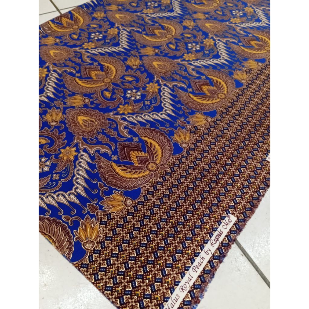 Kain Batik Royal Peach By Legenda Mas / Kain Batik Meteran / Batik Prada / Harga Per Setengah Meter