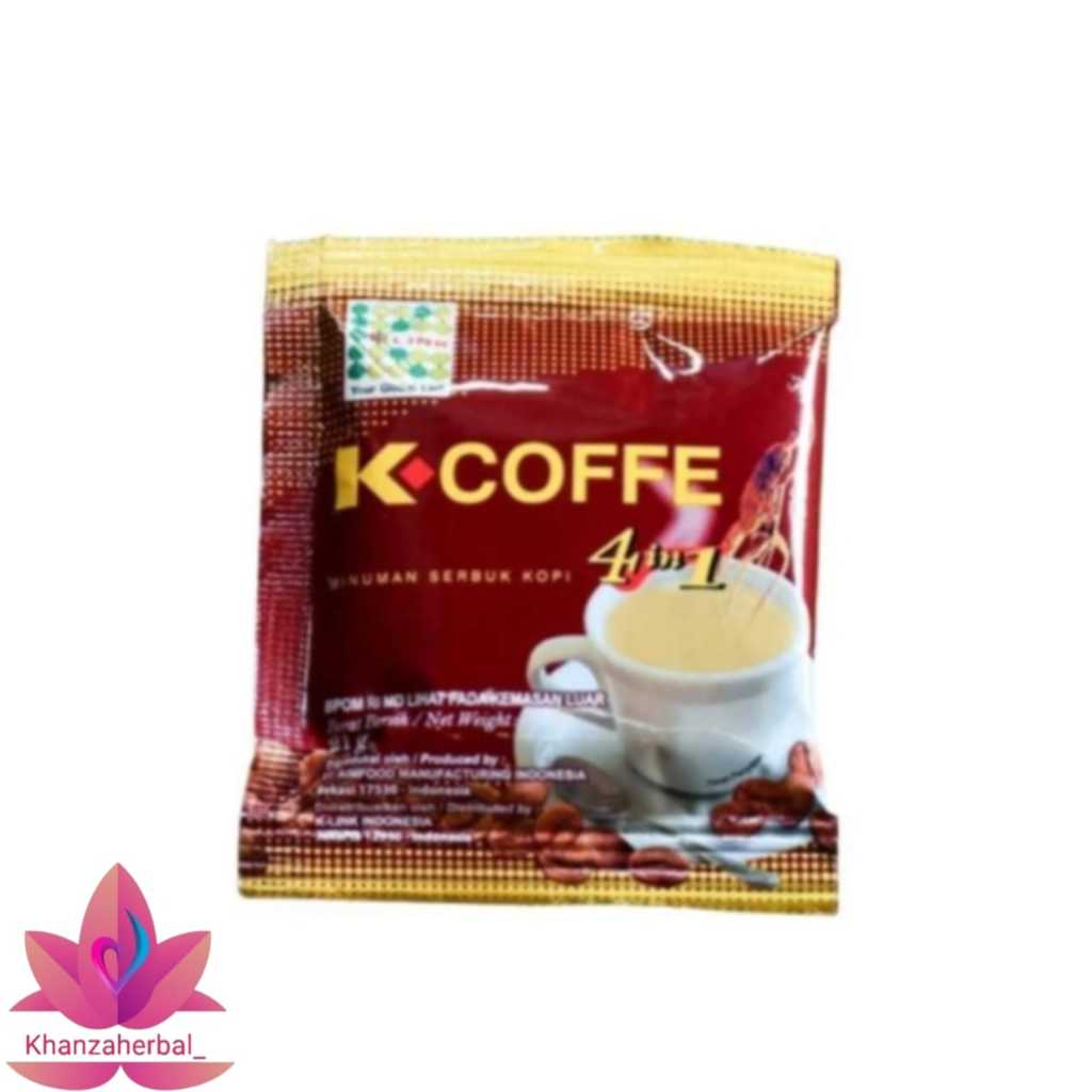 K Coffee 4 In 1 Kopi Ginseng Original Membantu meningkatkan Daya Tahan Tubuh | Kop Radix HPA Per Sac