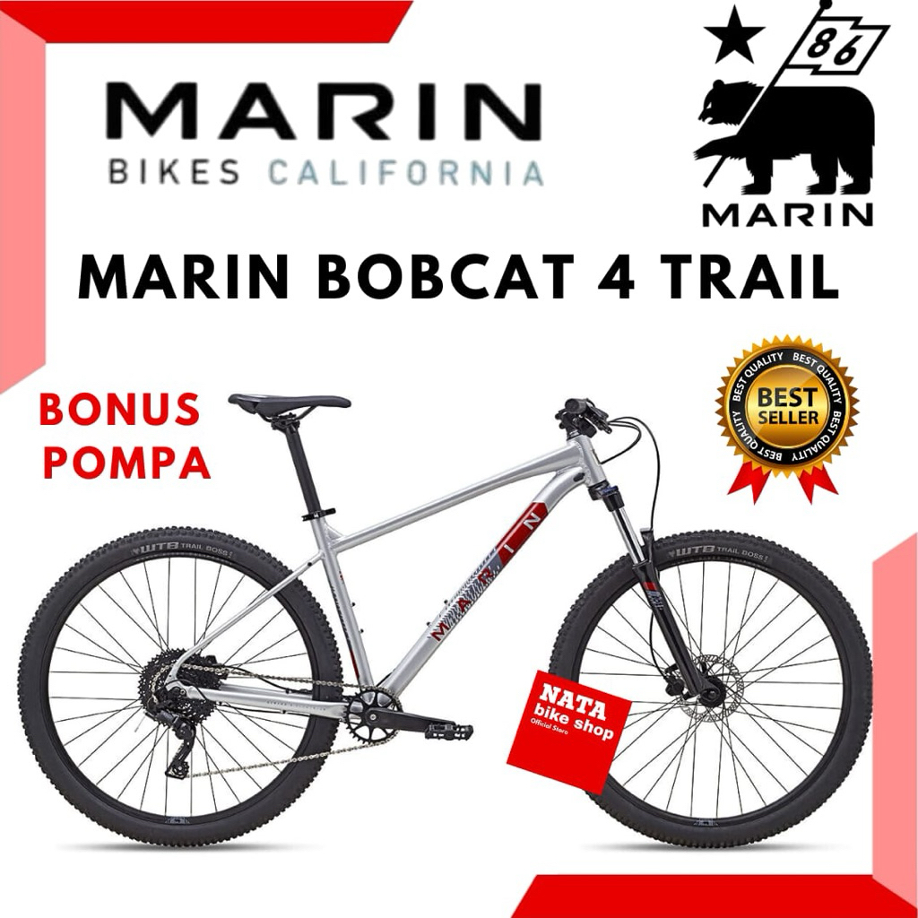 Sepeda MTB Marin Bobcat Trail 4 Silver 29 Inch M NEW