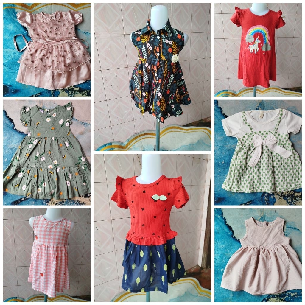 Pl gaun anak// brokat anak/terusan anak/ gaun pesta anak/ dress murah