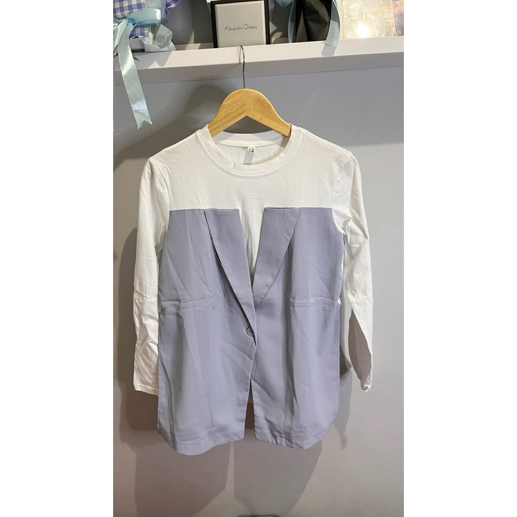 Atasan Kaos Wanita Denim